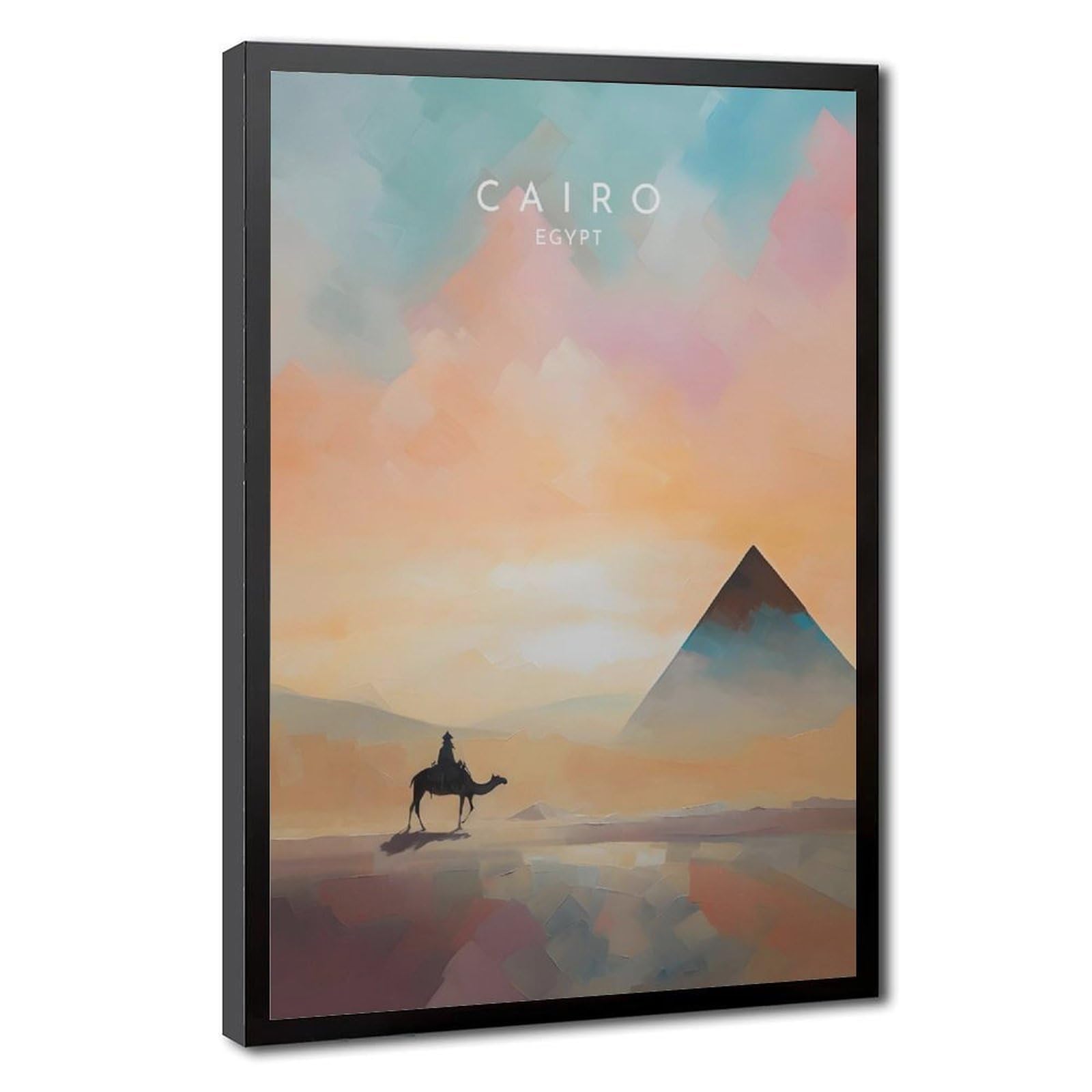Bareronor Egypt Cairo Poster Canvas Poster Bedroom Decor Landscape Office Room Decor Gift 12" L X 18" W