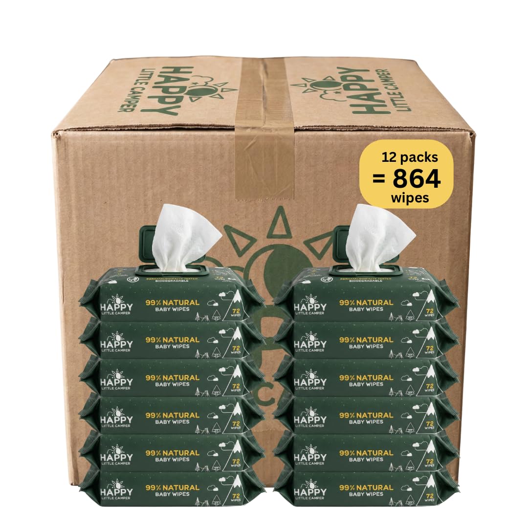 Happy Little Camper natural baby wipes bulk
