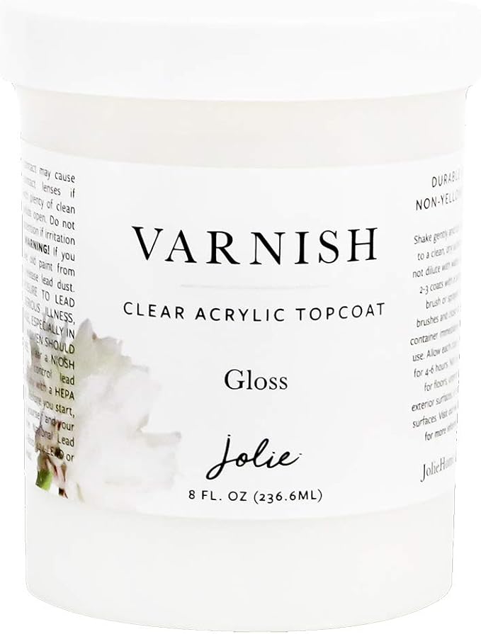 Jolie Varnish Clear Protective Acrylic Topcoat for Painted, Stained