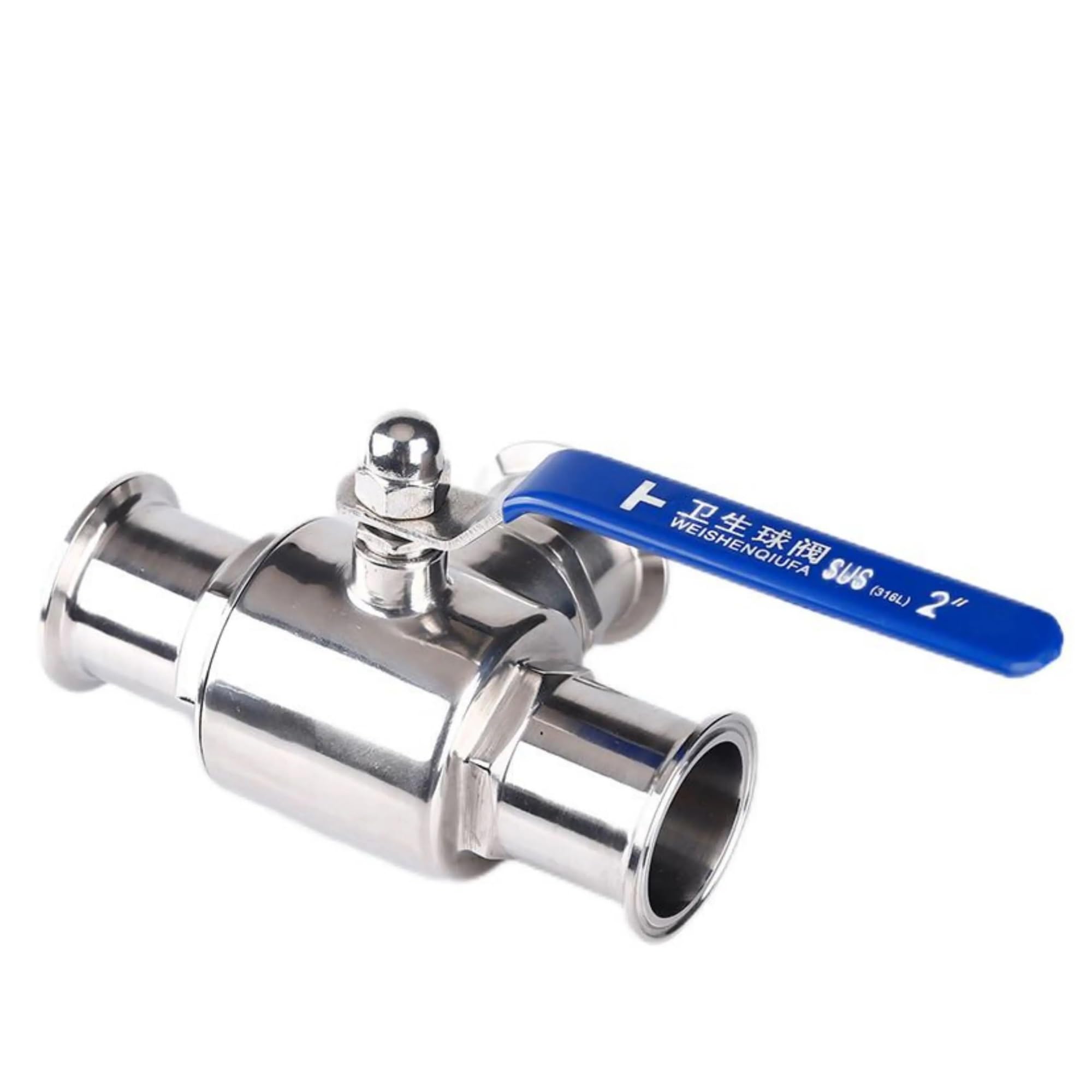 19mm Quick Release 304 Stainless Steel Sanitary Three Way Ball Valve L/T Type Tri-clamp Manual Ball Valve