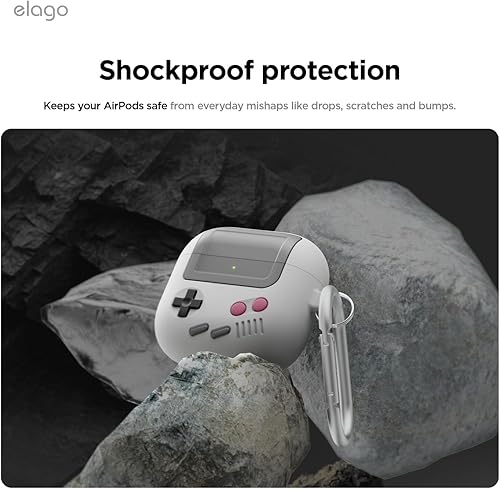 Miniatura 5 de elago AW5 - Funda compatible con AirPods de 4 generación (2024), compatible con AirPods 4, funda clásica retro con diseño de consola de juegos