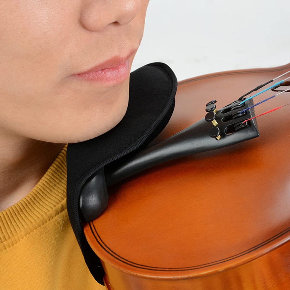 Abaodam 4pièces Coussin Épaule Pour Violon Accessoire Ergonomique Confort Optimal Pour Éviter Inconfort Rougeur Menton Pratique à Transporter Et Facile à Installer