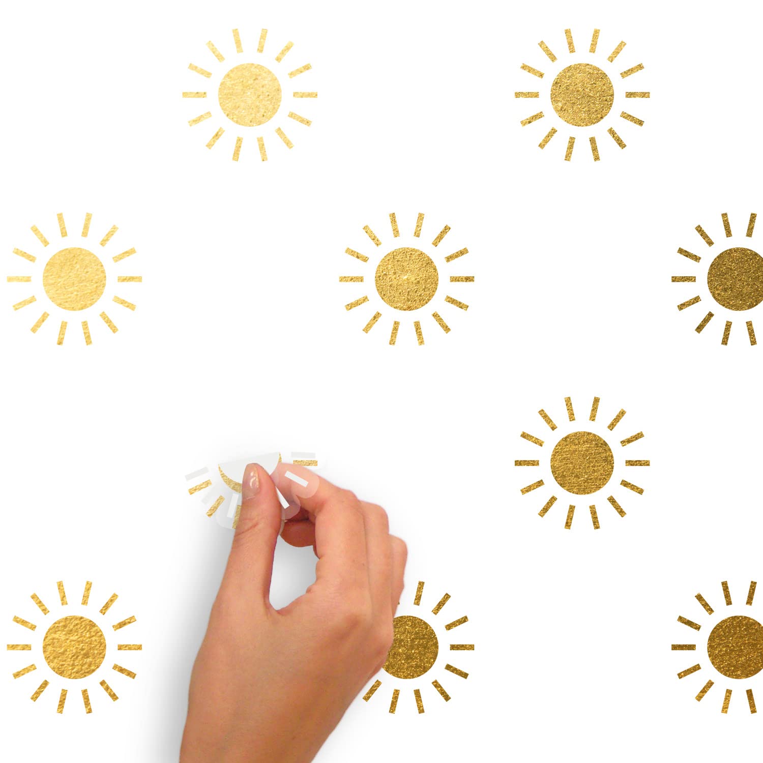 RoomMates RMK5001SCS Gold Sun Peel and Stick Wall Decals - Image 4