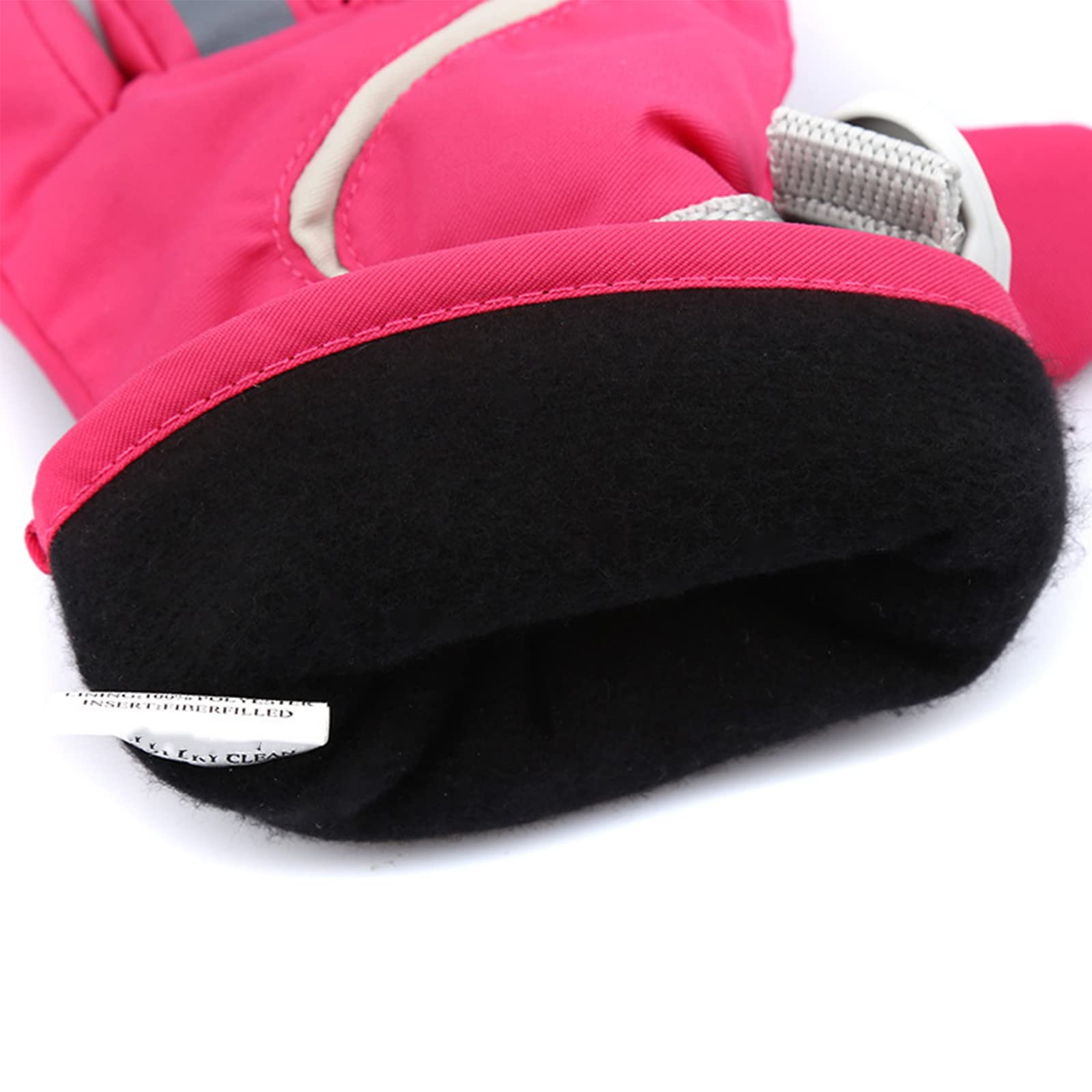 Guanti da Sci per Bambini All'aperto Ragazzi Ragazze Inverno Caldo Antivento Sport Guanti Termici per Bambini Guanto Regolabile Traspirante