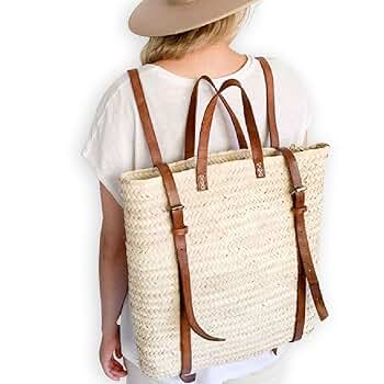バッグ French Baskets Amazon.com: French Basket with Double Flat Leather Handles