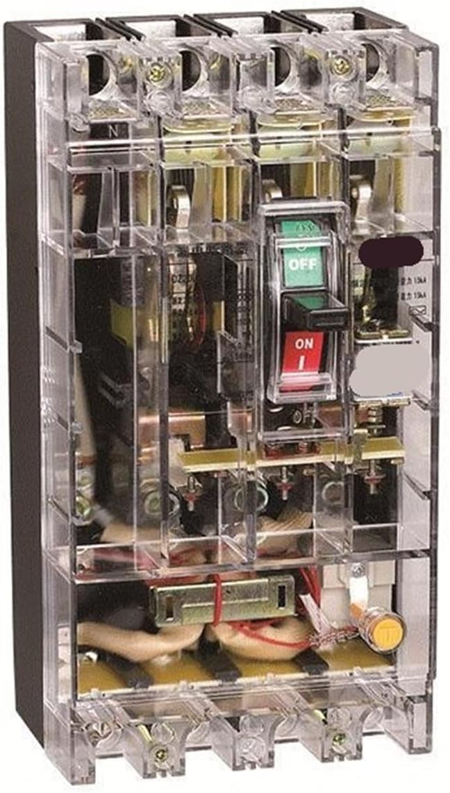 Plastic case Leakage Protection Circuit Breaker DZ20L400T4004TDZ DZ20L-400T/4300 400A300MA Transparent Non-Extended (0.1 Single Hole Without Connection Copper Bus