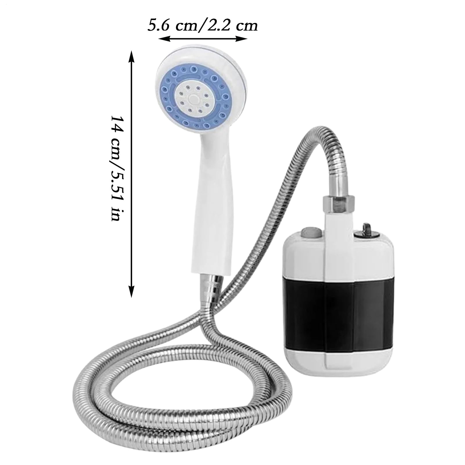 Doccia Da Campeggio Elettrica, A Mano, Ricaricabile, Manico Antiscivolo | Doccia Da Viaggio Per Animali Per Campeggio Spiaggia Raffreddamento Outdoor Pulizia Pet Lavaggio Personale