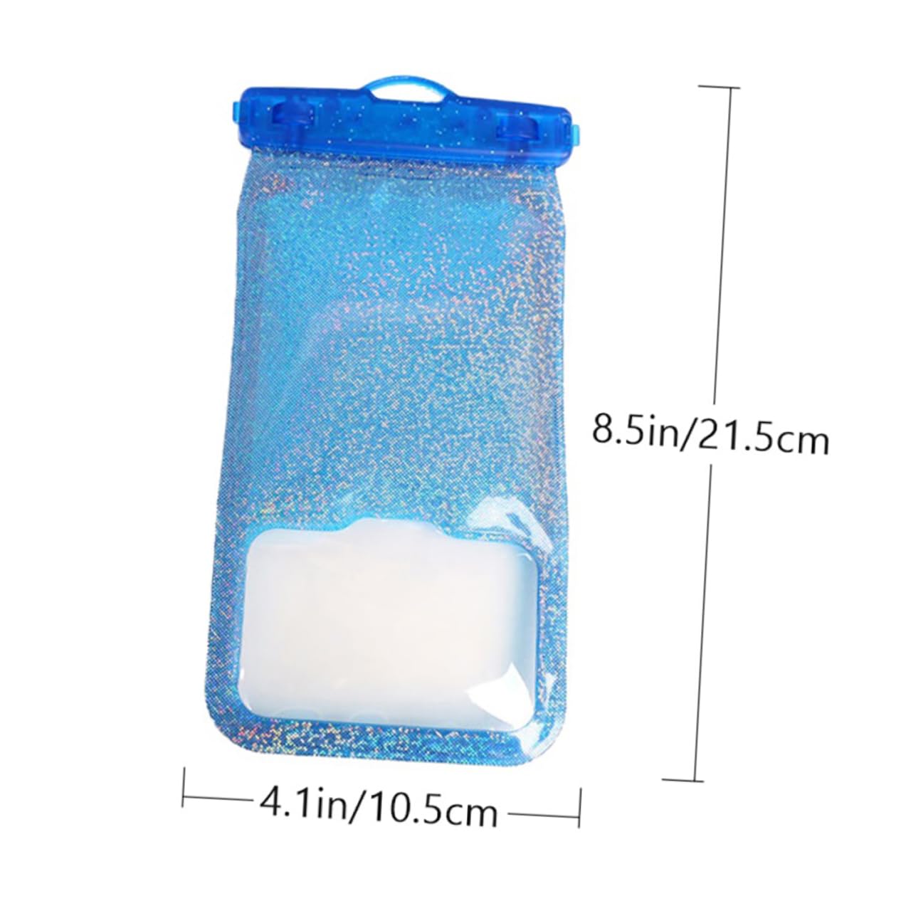 balacoo Waterproof Phone Pouch Pack Inflatable Floating Cellphone Dry Bag Universal Fit Lightweight Thin Windows Keep Phone Dry Clean for Outdoor Activities Random Style Blue