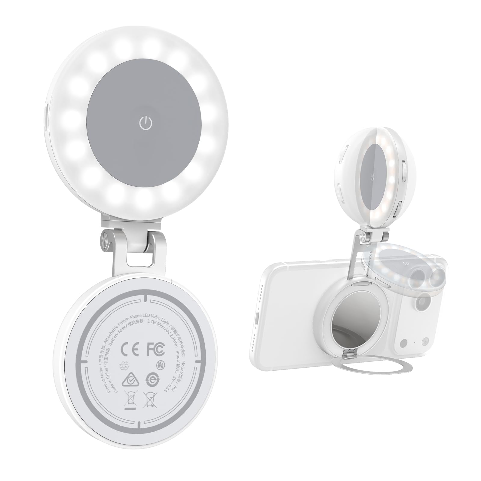 M2 Magnetic Selfie Light, Phone Ring Light for iPhone for Android