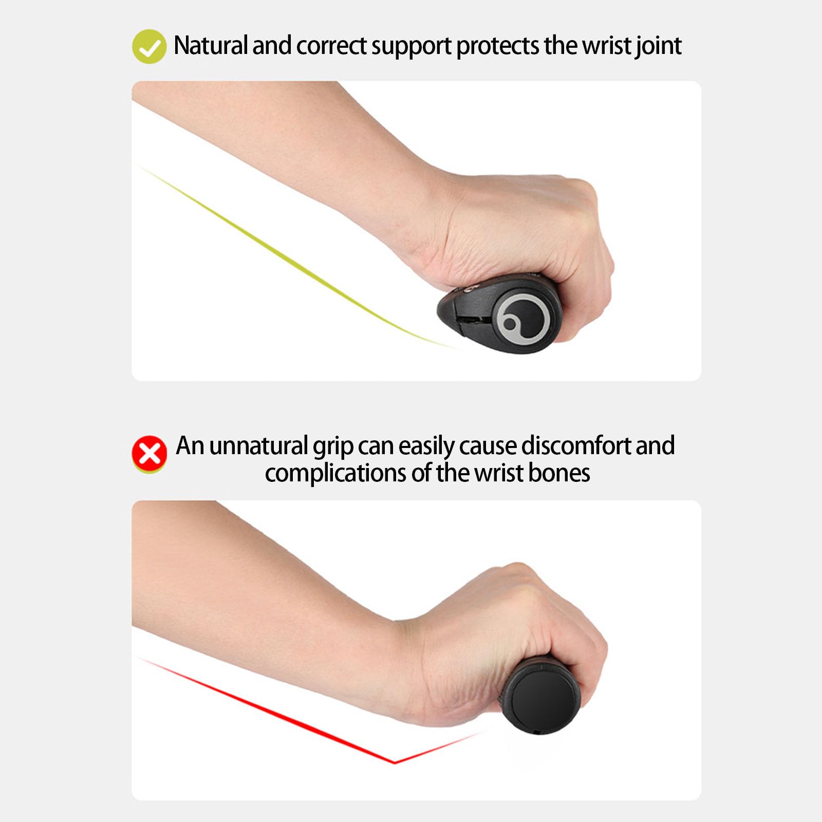 Paquete de 2 empuñaduras versátiles para manillar de bicicleta, cómodas y modernas, para bicicleta de montaña y bicicleta plegada, resinas de alta resistencia, empuñaduras de bicicleta