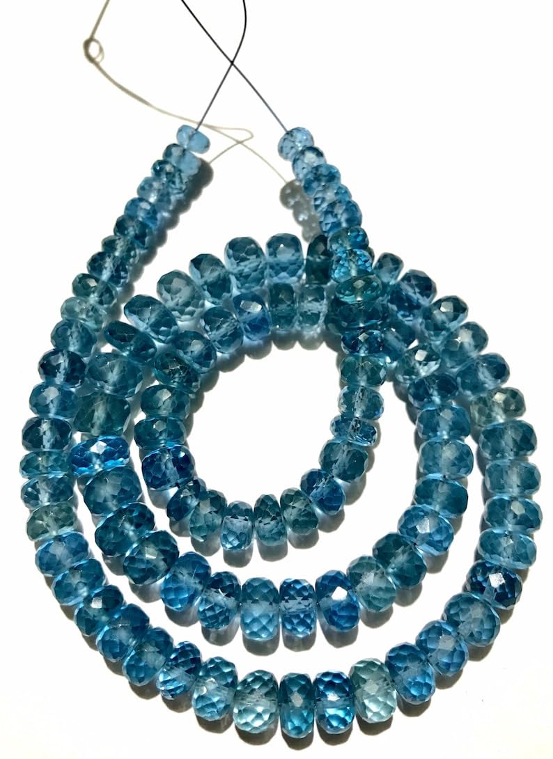 Topaze londonienne en perles rondes facettées | Le cadeau idéal pour créer un collier