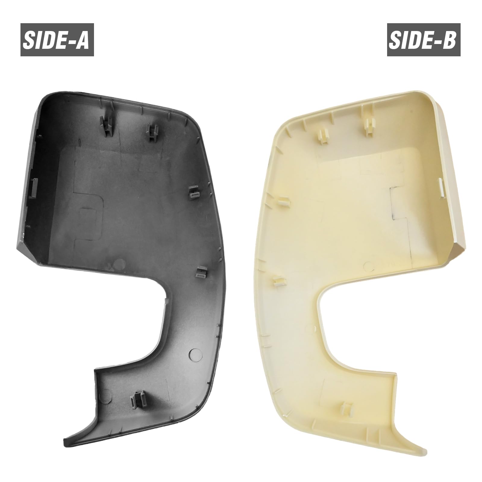 2 pezzi 2064129 bianco sinistro e destro coperture per specchietti retrovisori, ricambio per Ford Transit Custom 2012-Onwards Tourneo Custom dal 2012 in poi, sostituisce 1809085 1809084