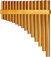 Vista 2 de 15 Tubos Brown Pan Flauta G Key Instrumento musical tradicional chino Tubos de instrumentos de viento de madera (mano derecha)