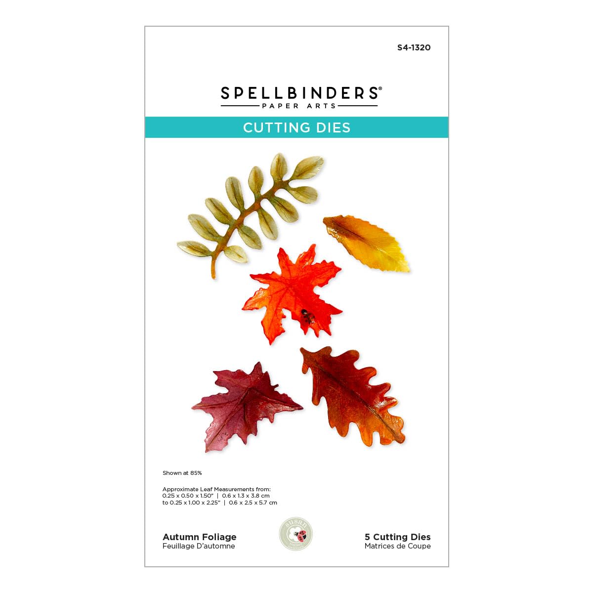 Feuillage d'automne Spellbinders matrice pour scrapbooking - 8