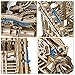 OWNONE 1 3D Wooden Puzzle Marble Run for Adults, DIY Marble Run Wooden Model Kit, HDF Material, Mechanical Puzzle, Modern Style, 334 Pieces, 1 Set, 1 Item, 1 Package