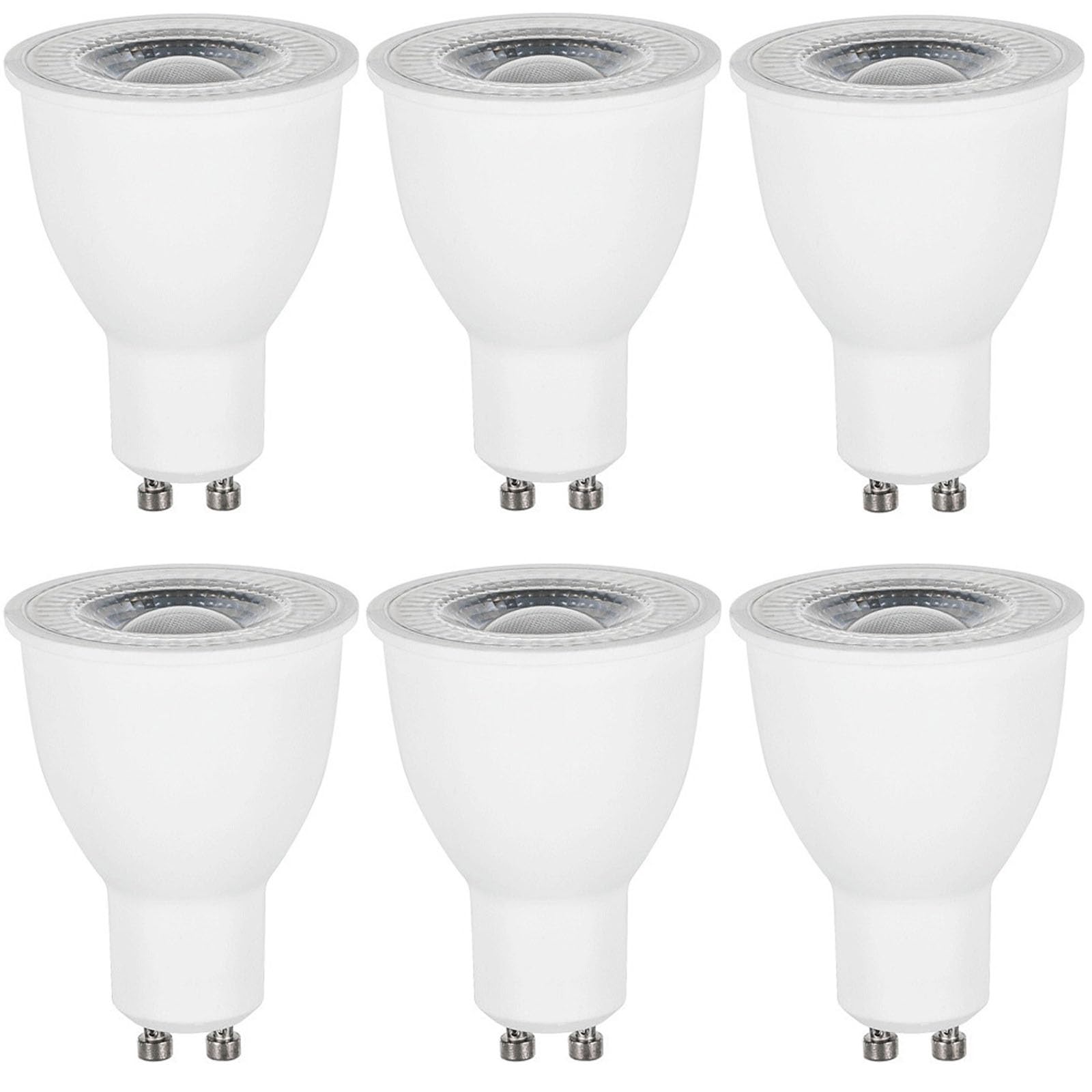 lámparas LED, Bombillas LED GU10 de 10 W, equivalentes a 100, paquete 6, 1000 lúmenes, CA 100-265 V, ángulo haz 38°, no regulables(Natural White)