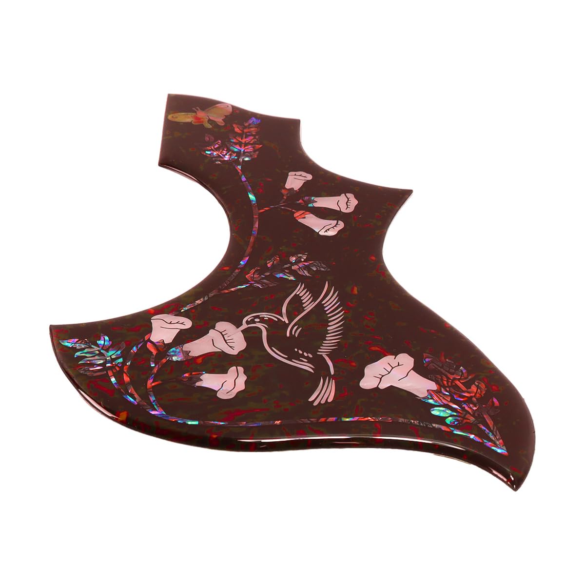 SYLEN Gitarren-Pickguard, selbstklebend, kratzfest, Kolibri-Schlagbrett, 2 mm, Ersatz für Akustikgitarre, für Anfänger, Profis, Live-Auftritte, Reparaturen zu Hause
