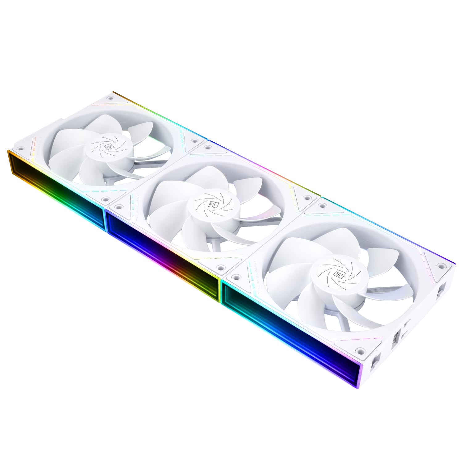Thermalright TL-M12QRW X3 Ventilador de CPU de 120 mm, conector PWM silencioso para refrigeración de ordenador con rodamiento S-FDB, ventilador de PC con efecto de luz de espejo ARGB, bajo ruido