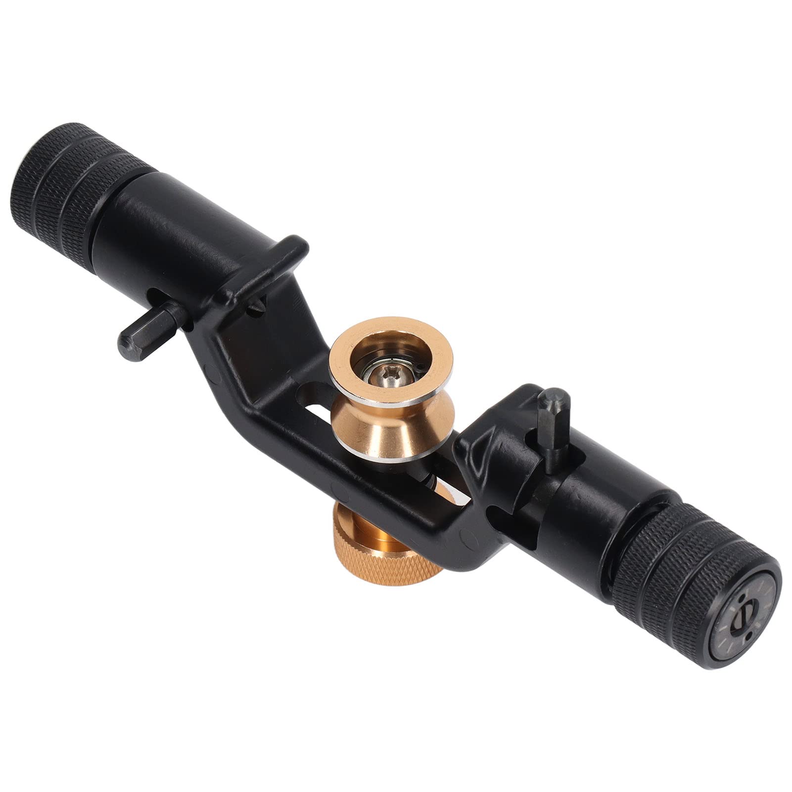 Fafeicy Outil de Dénudage de Fibre Optique, Double Tête, Alliage d'Aluminium, Réglable 8-28,6mm, pour Câble Blindé
