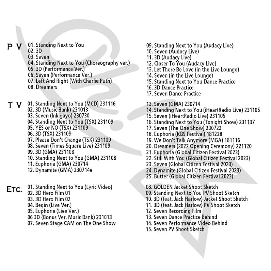 Amazon.co.jp | Blu-ray バンタン JUNGKOOK 2023 SPECIAL