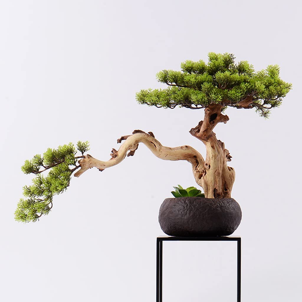 Amazon｜造花 偽造植物人工盆栽の木のフェイクツツリー禅