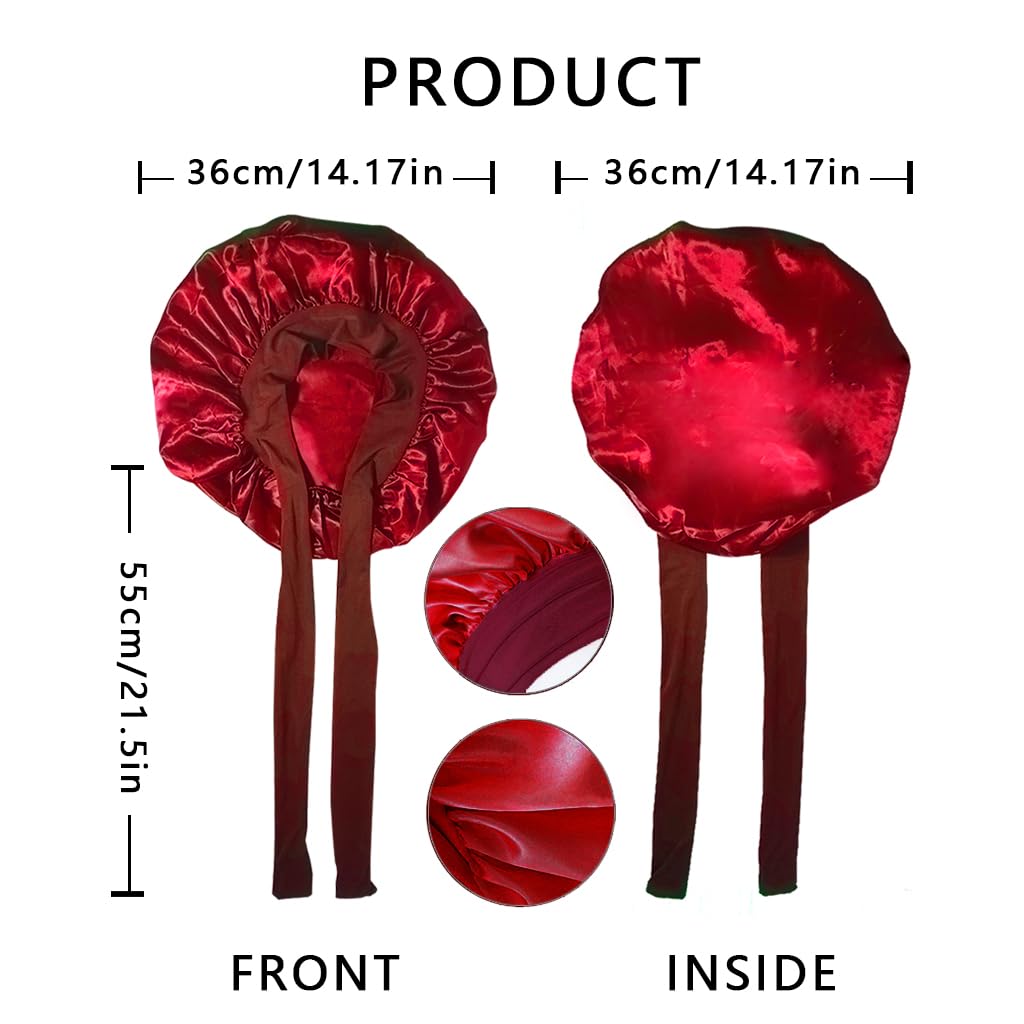 Satin Hair Bonnet for Women Sleeping - Image 2