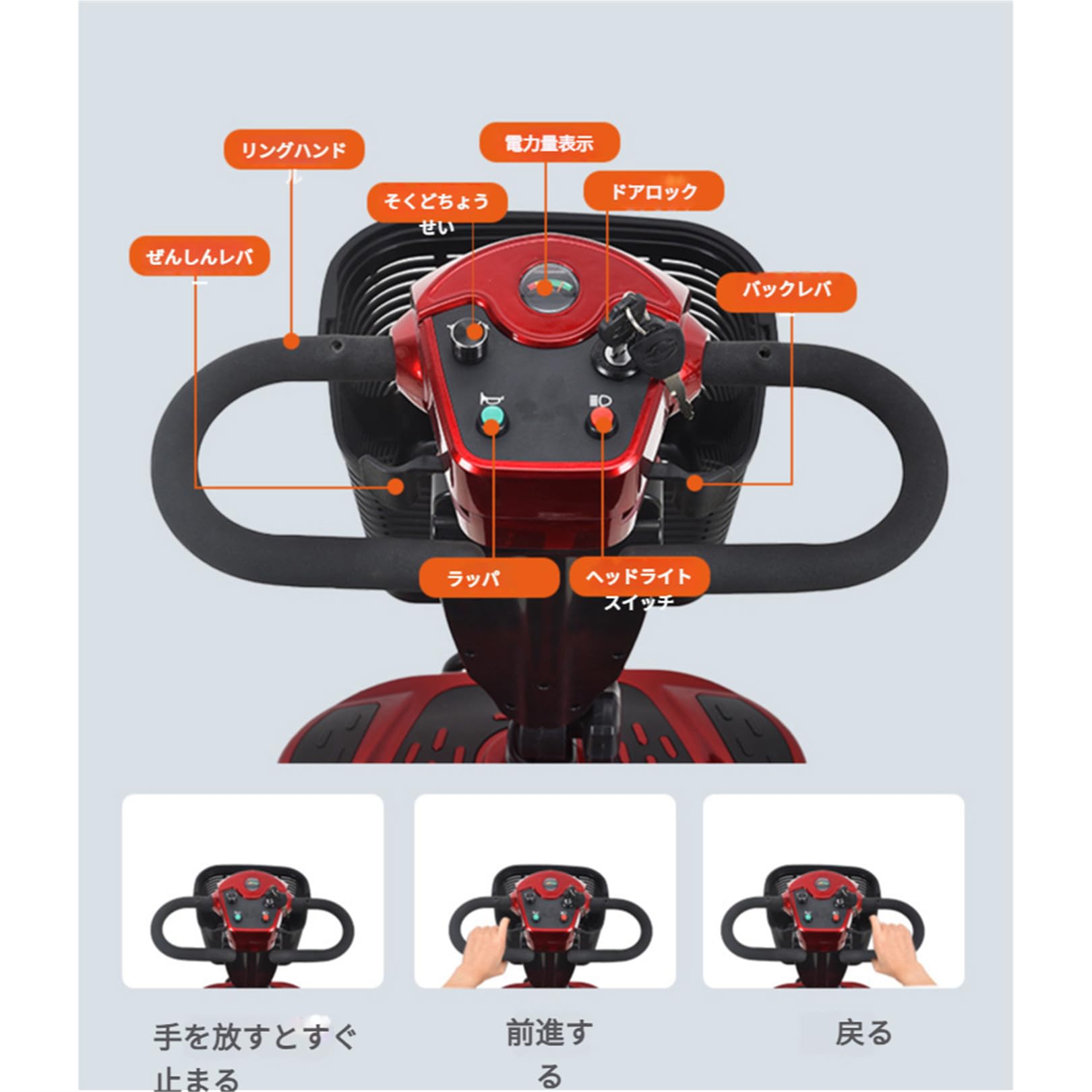 Amazon | SXHEYUY 電動シニアカート 軽量 コンパクト 電動カート 四輪
