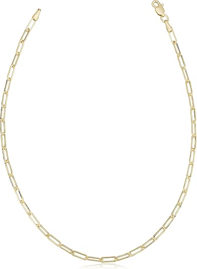 10k Yellow Gold Paperclip Link Chain 