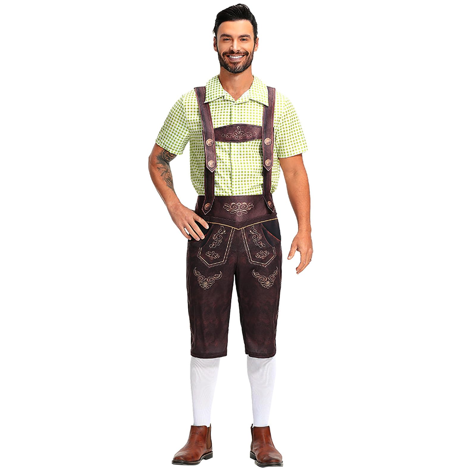 Feynman Lederhosen Bávaros Para Hombre - Pantalones Cortos