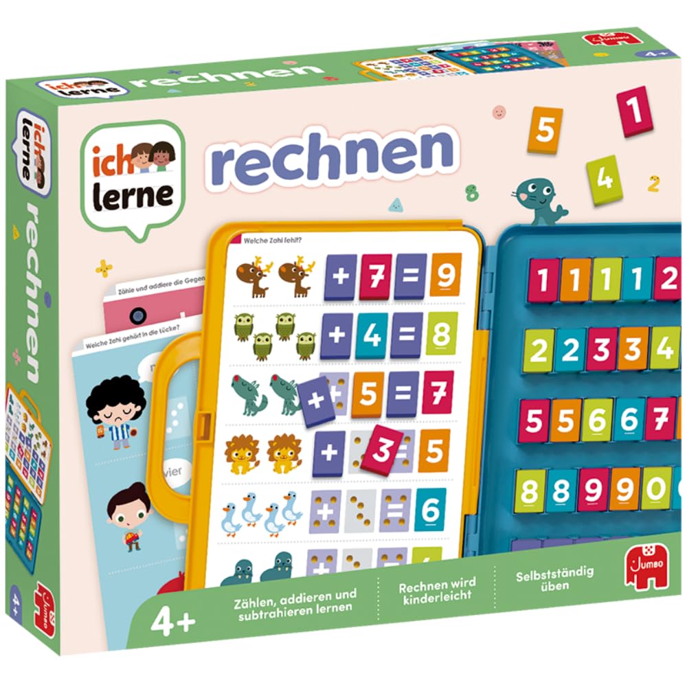 Jumbo Spiele Ich lerne rechnen Lernspiel für Kinder, Ab 4 Jahren