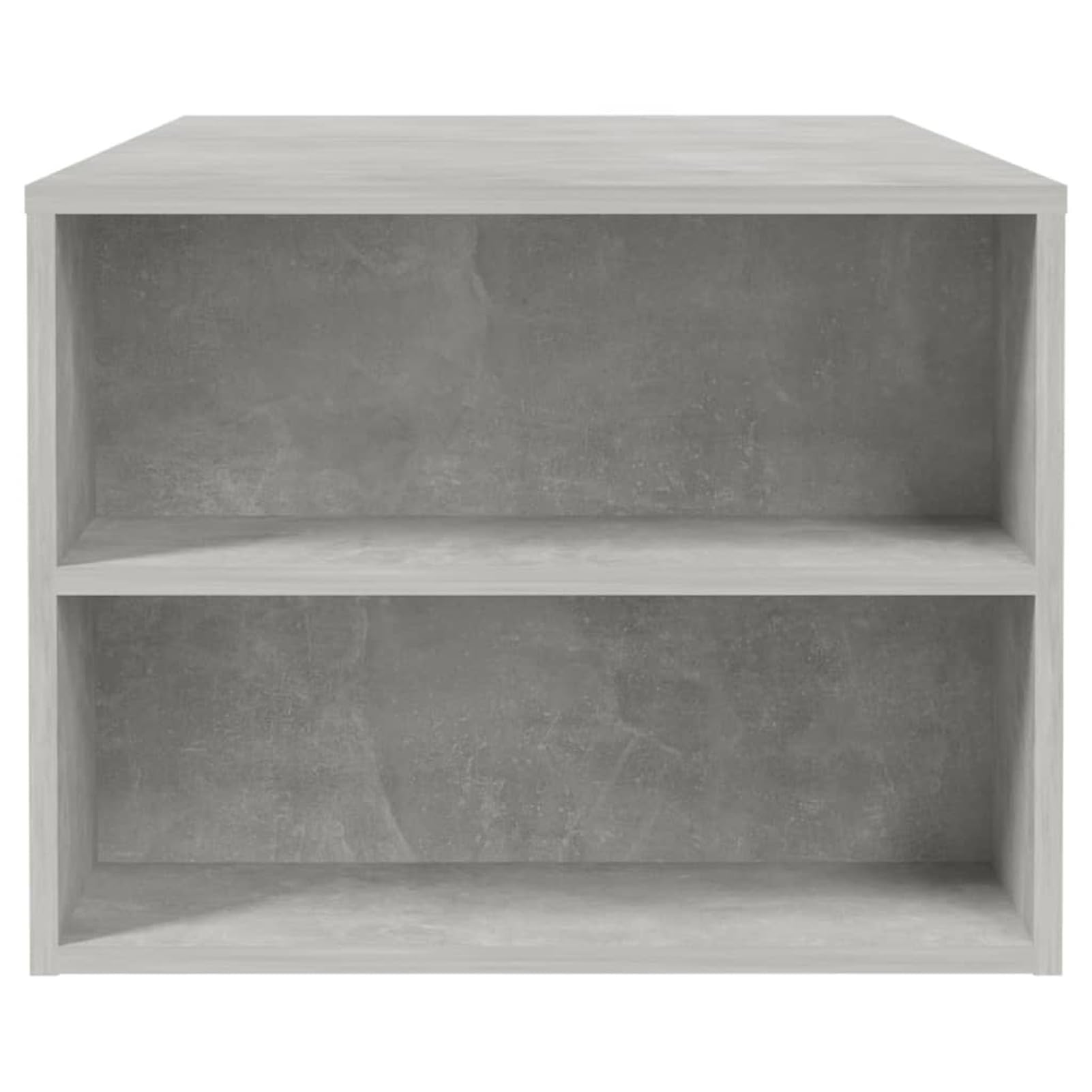 Homgoday Tavolino da caffè grigio cemento 102 x 55 x 42 cm, tavolino da tè per soggiorno, sala ricevimenti per ospiti, camera da letto e ufficio 1782