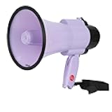 B S 20W Portable Megaphone Bullhorn Speaker with Bottle Opener & Alarm Siren Projection Range Up to 600 Square Yards for Recording, Outdoor Events and Crowd Management