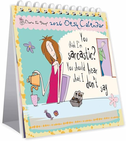 2026 Born to Shop Desk Calendar