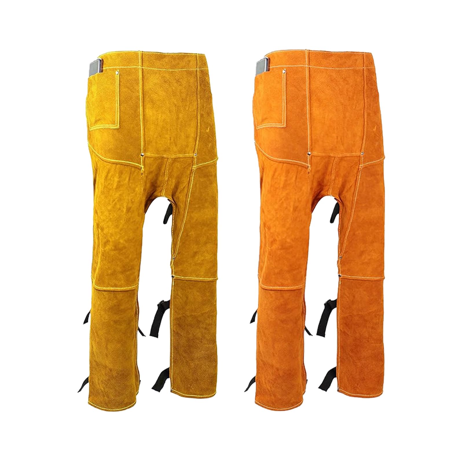 Pantalon de soudage en cuir industriel, ignifuge, pour le travail de meulage et de coupe, vêtements de protection