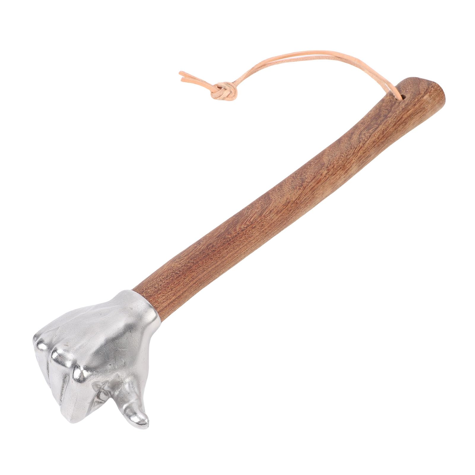 Martello a Mano Testa in Acciaio Inossidabile Martello Multifunzionale Durevole per Edilizia e Giardinaggio Manico in Legno 35 Cm (Testa del pollice)