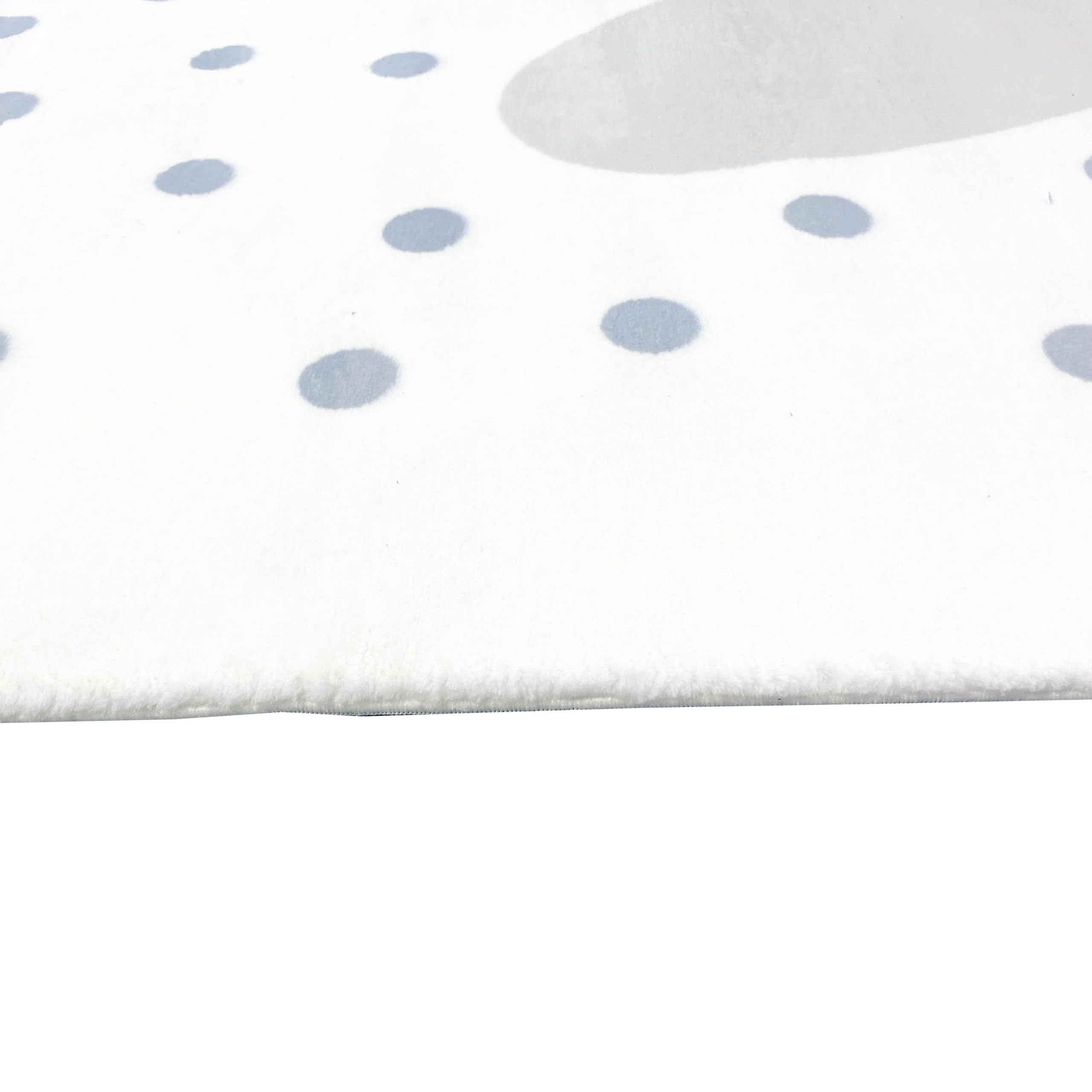 Teppich-Traum Kinderteppich Mädchen-Teppich Herzen Punkten weich pflegeleicht in Creme, grau 120 x 170 cm