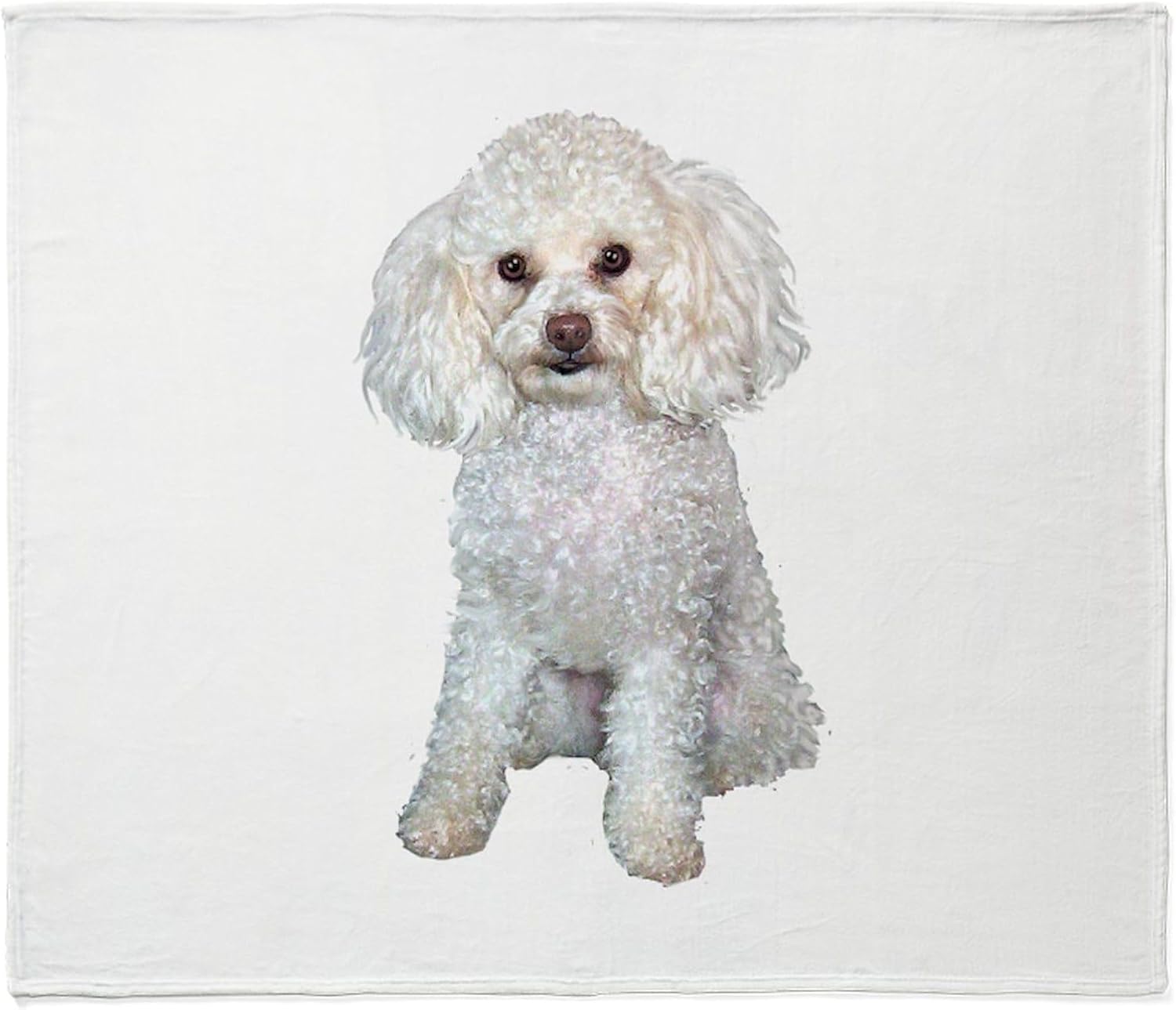 CafePress Poodle Min (W) Throw Blanket Super Soft Fleece Plush Throw Blanket, 60"x50"