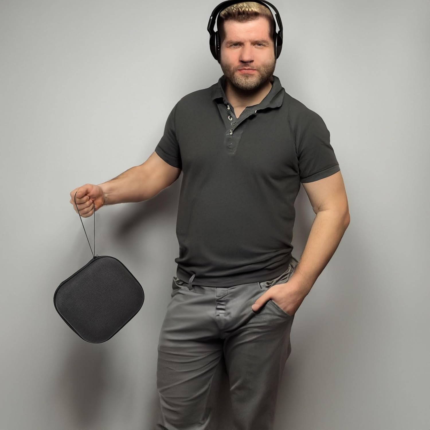 Hard Shell Protective Case for JBL Tune 510BT/720BT & for Sony WH-CH520/720N Headphones | Travel Storage Bag with Mesh Pouch for Cables | Compatible with BERIBES, for TOZO HT2, WH-1000XM4 (Black) - Image 7