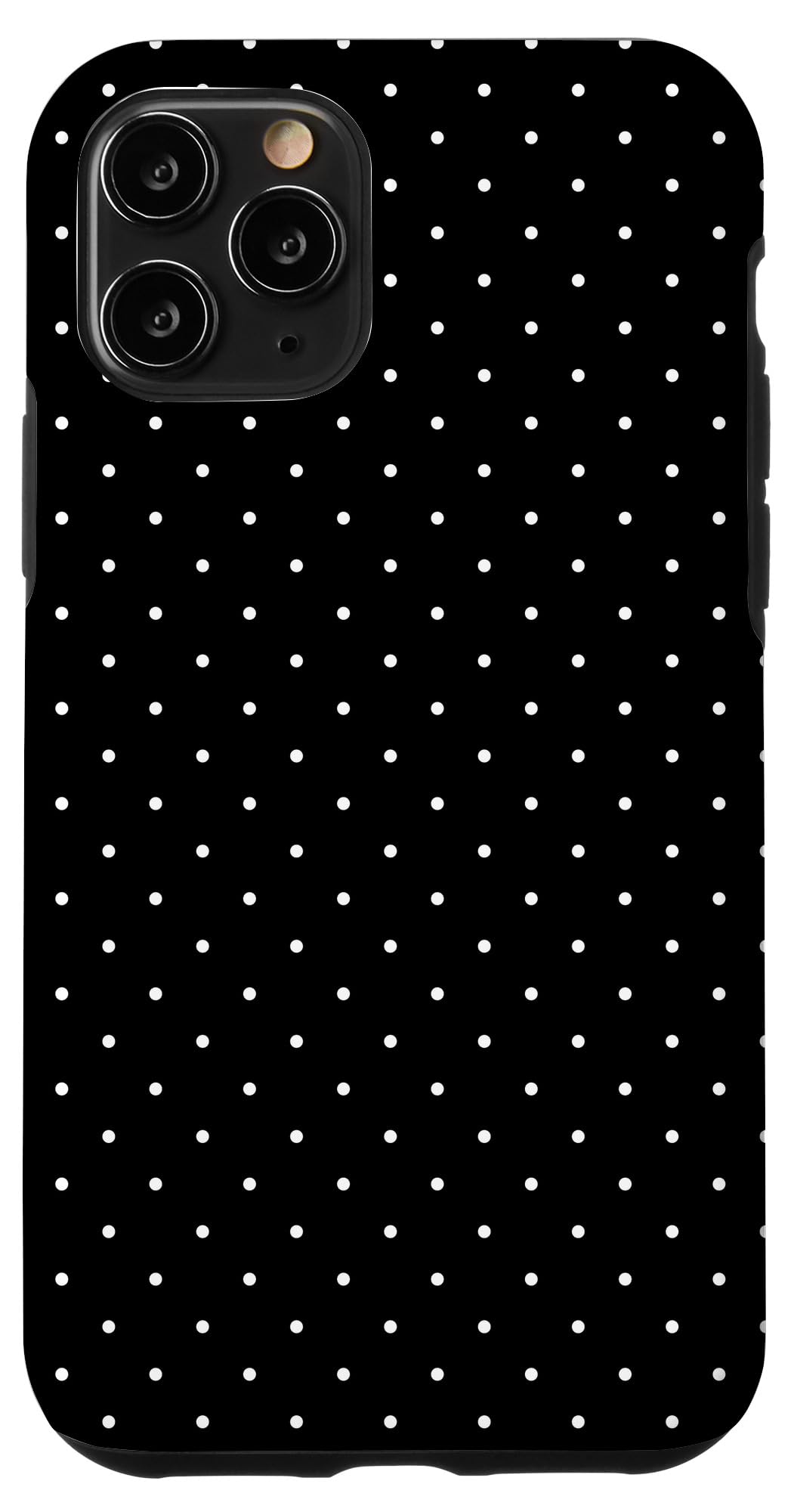 Boho Tiny Polka Dot Rockabilly Black & White Polkadot Case for iPhone 11 Pro