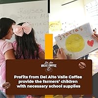 Vista 5 de Del Alto Valle Coffee, Colombia de origen único, grano entero, tostado medio, 12 onzas, miel procesada