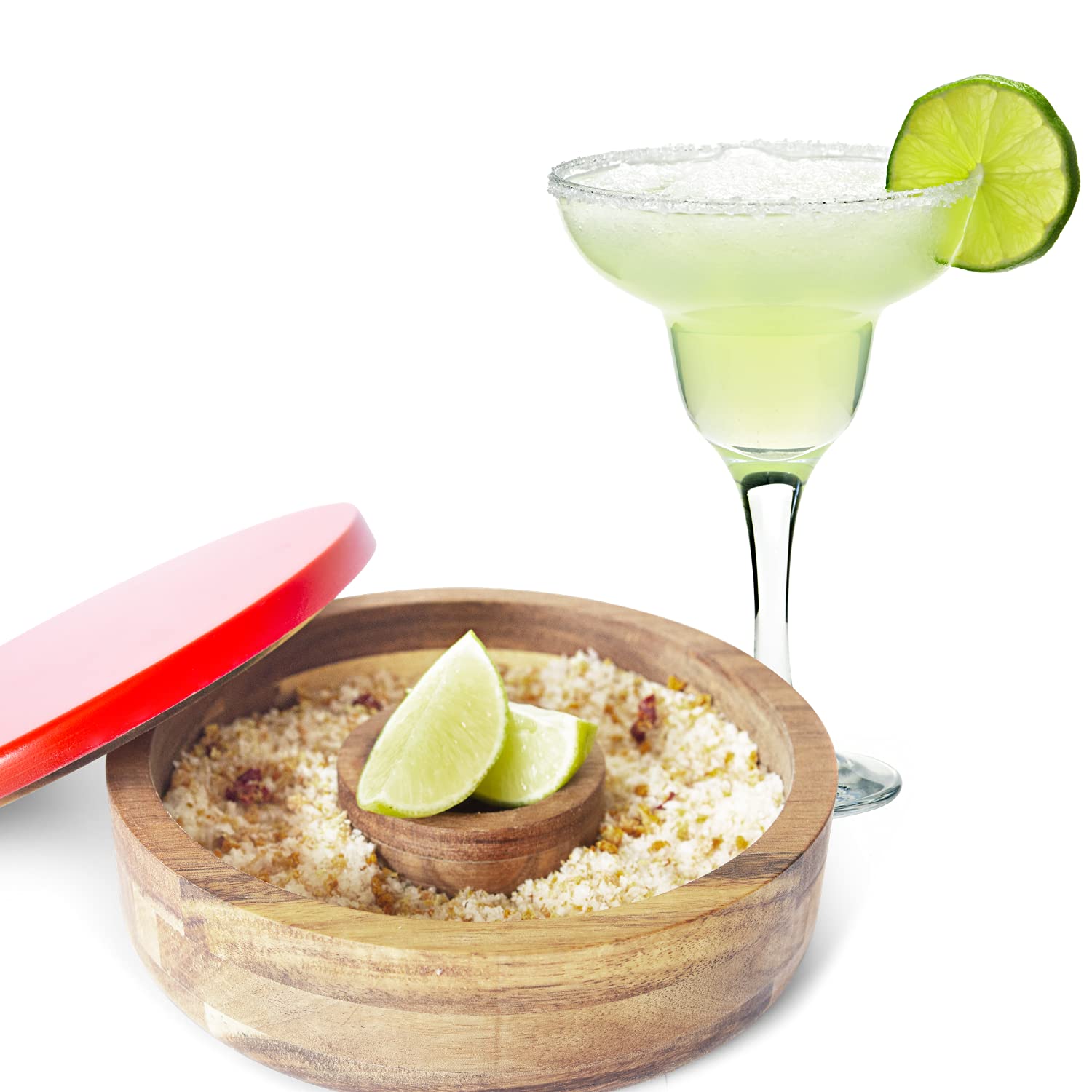 Buy Bar Luxe BAR LUXE Margarita Salt Rimmer with Lid in Stylish Red ...