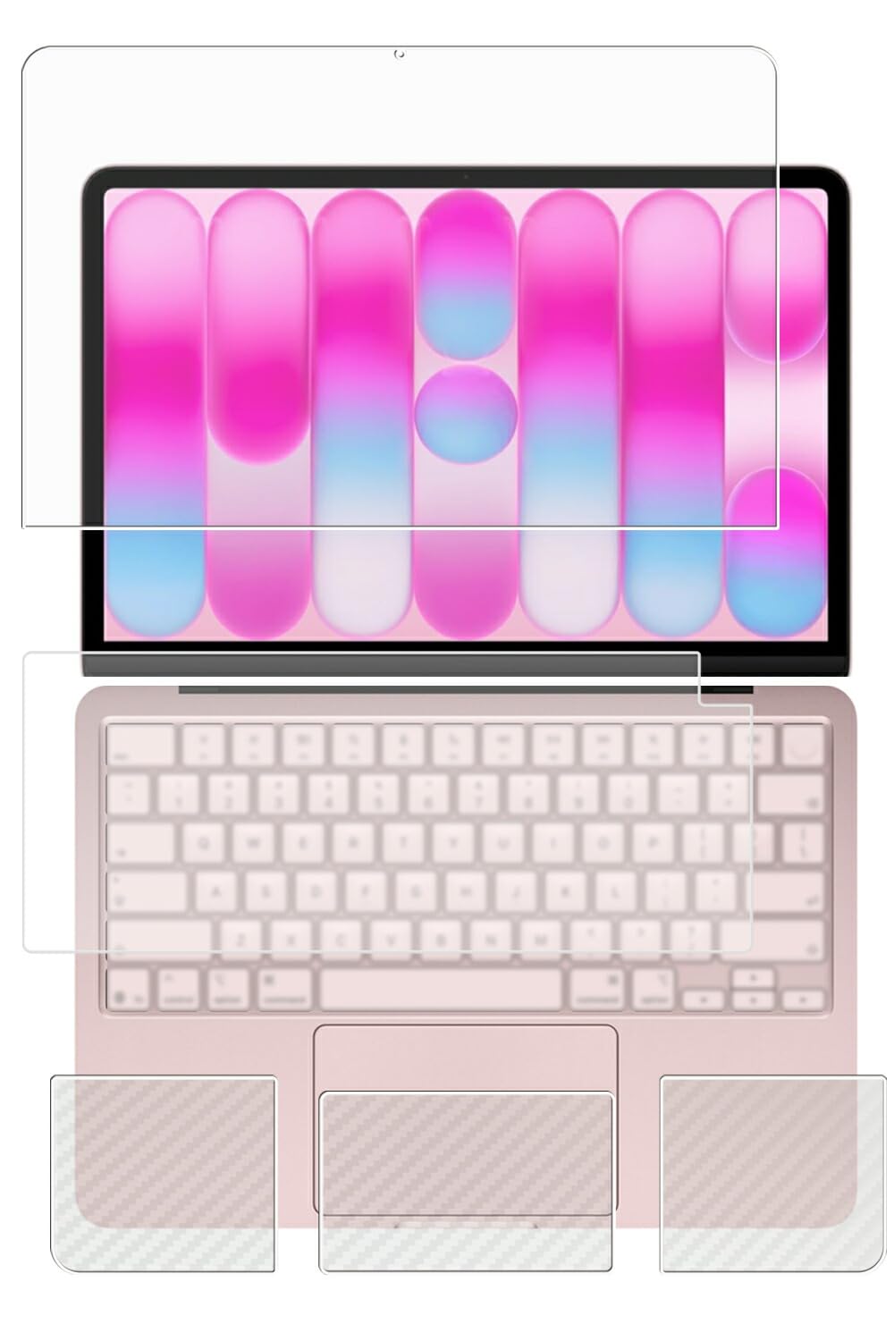 Amazon | [4点セット(画面+パームレスト+タッチパッド+キーボード