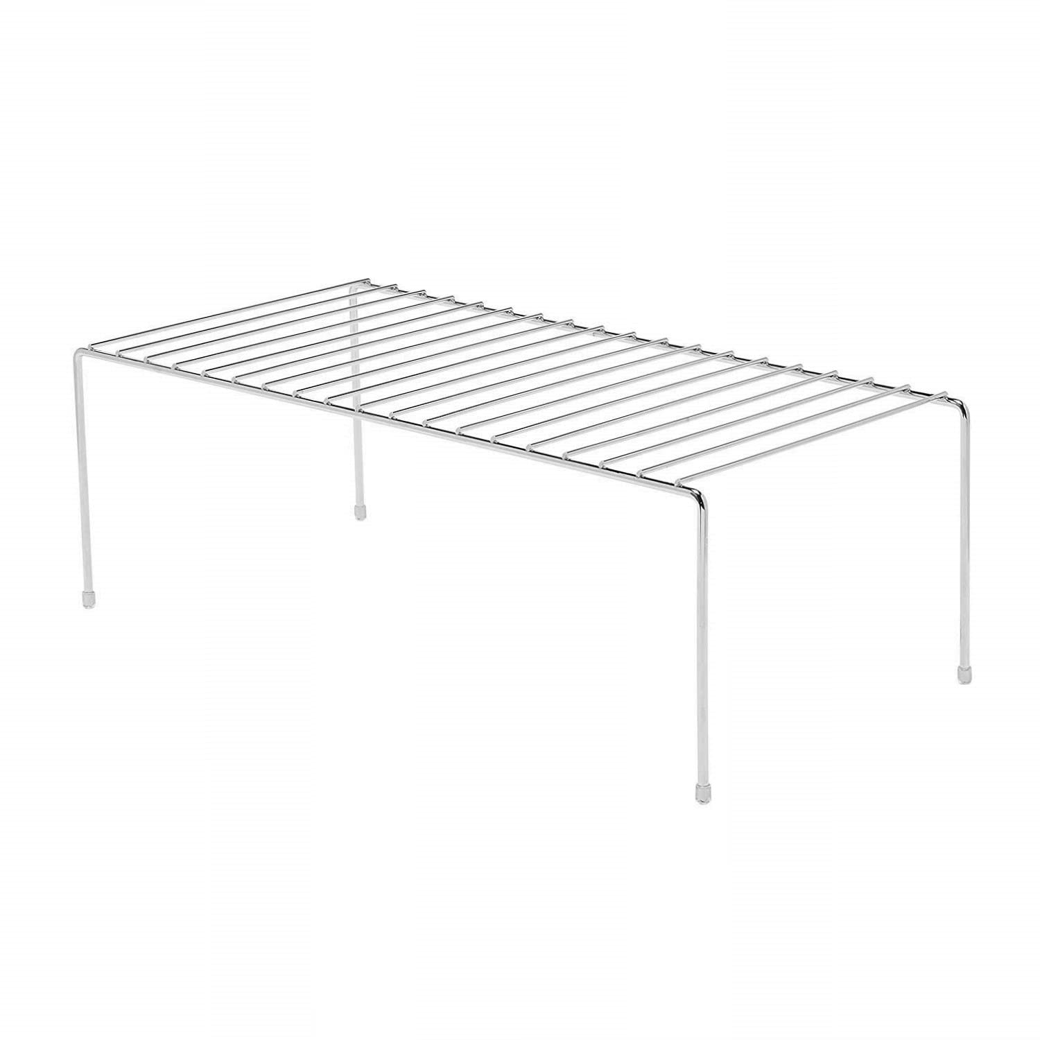 simplywire - Organizer per armadietti da Cucina – Confezione da 4 Ripiani – Acciaio Cromato