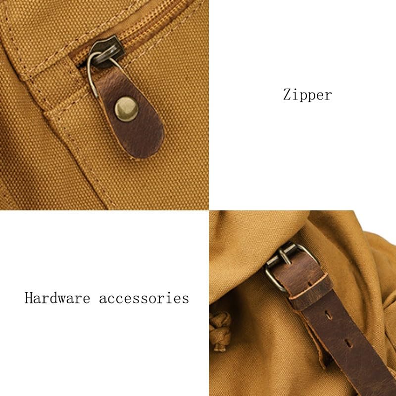 Sac à dos rétro en toile robuste avec finitions de qualité supérieure
