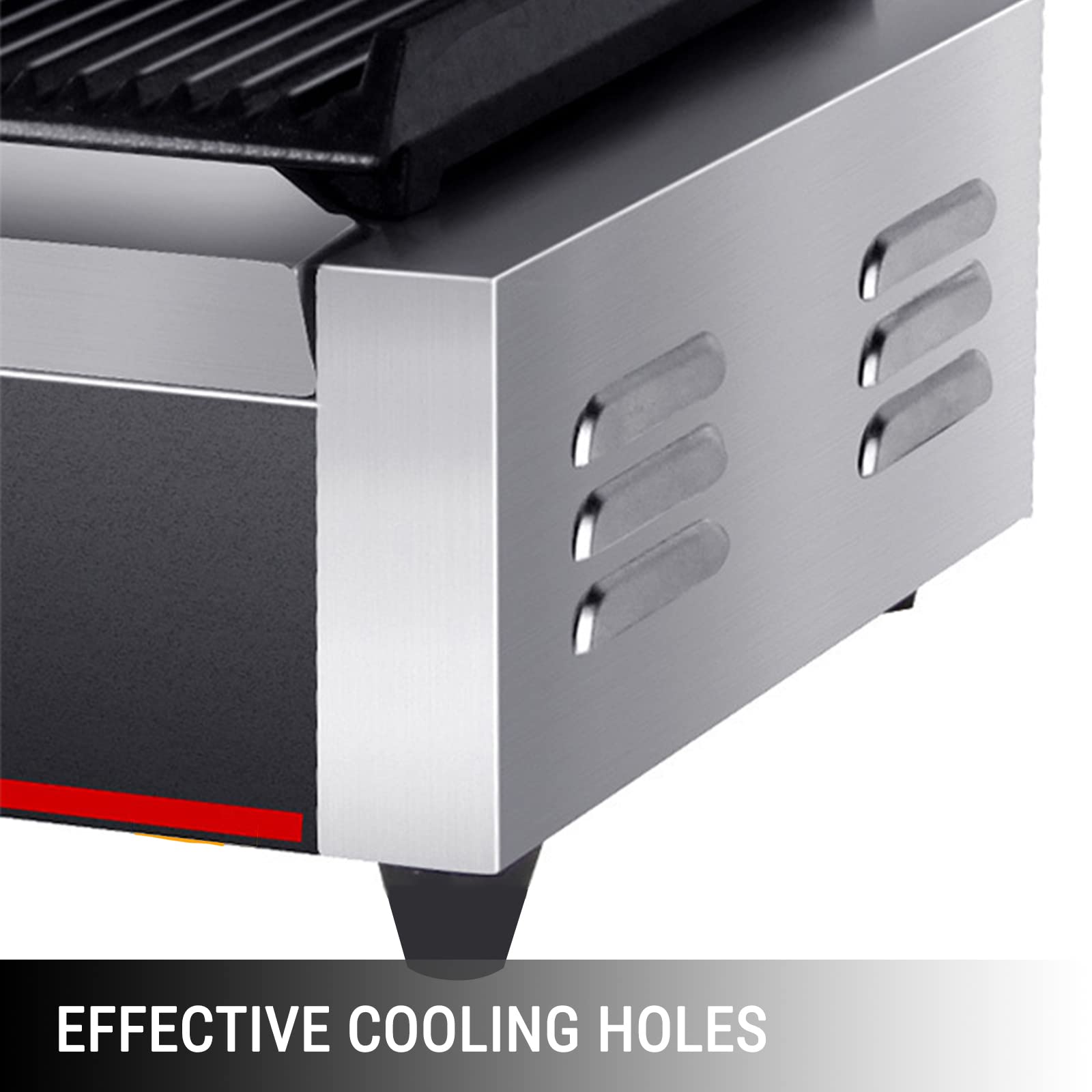 AIZYR Griglia per Panini Professionale in Acciaio Inossidabile Tostapane Elettrico per Panini con Doppio Controllo della Temperatura 122-572℉ per Hamburger Sandwich Steaks
