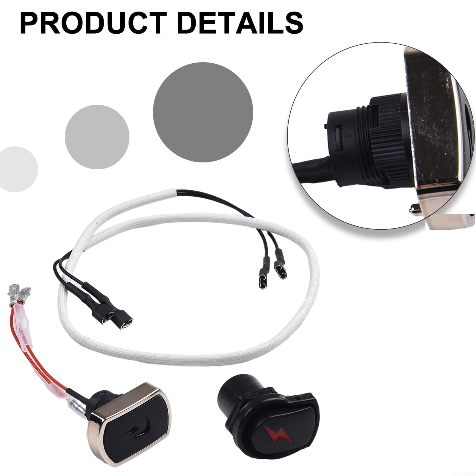 Kit modulo di accensione elettronica per barbecue Charbroil 463644220 463241013 2-5 uscite parti di ricambio per sistema di accensione grill a gas con fili di accensione e pulsanti (4 teste)