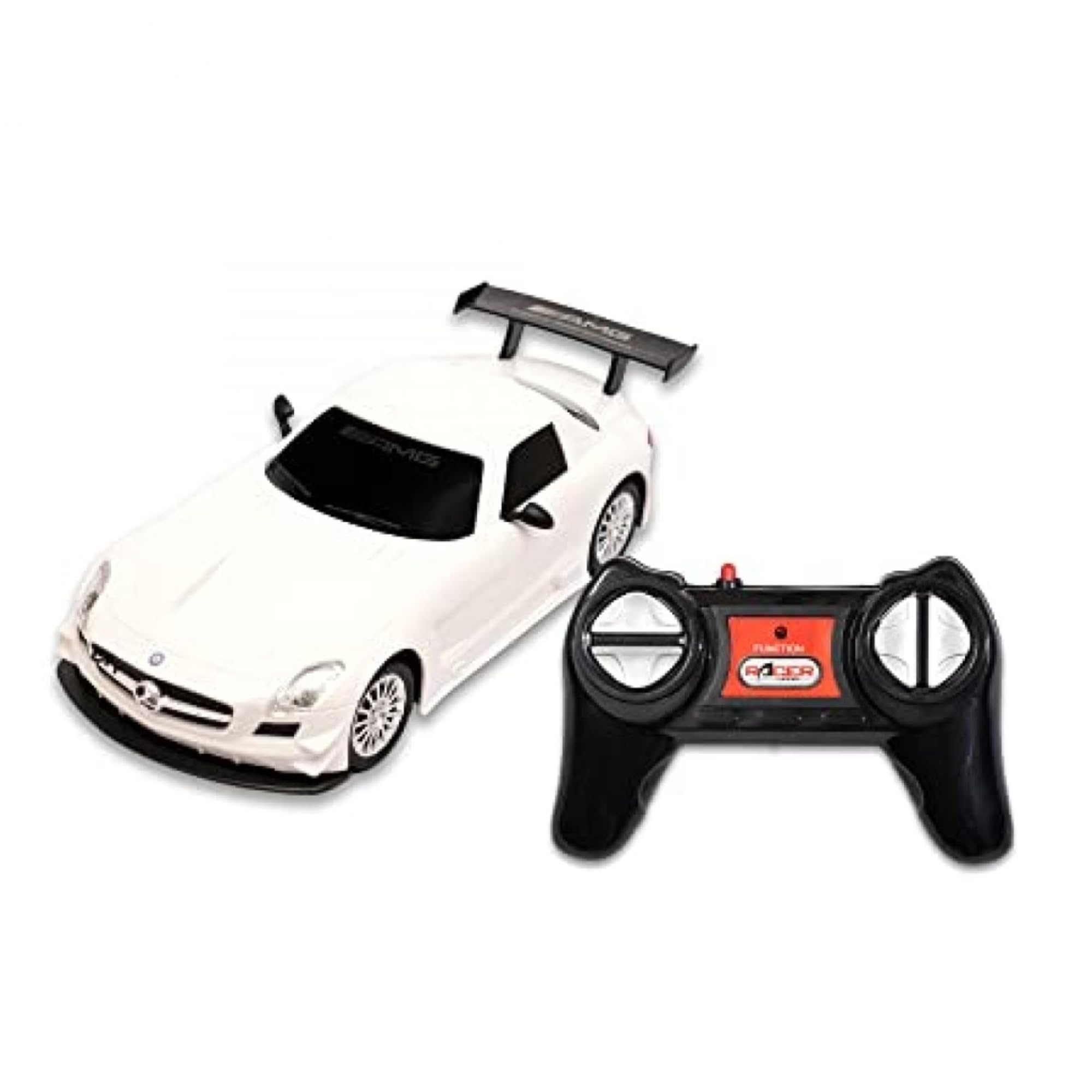 Rechargable Remote Control Mercedes Benz SLS AMG GT3 Car for Kids - Full Function R/C - Proudly Made in India - 1:24 Scale - Pack of 1 in White-image-5