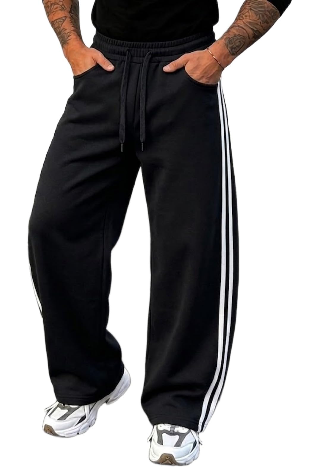 dockstreet Track Pant for Men || Baggy Fit || Track Pants || Full Elastic Jogger Track Pant || 100% Cotton-picture-25