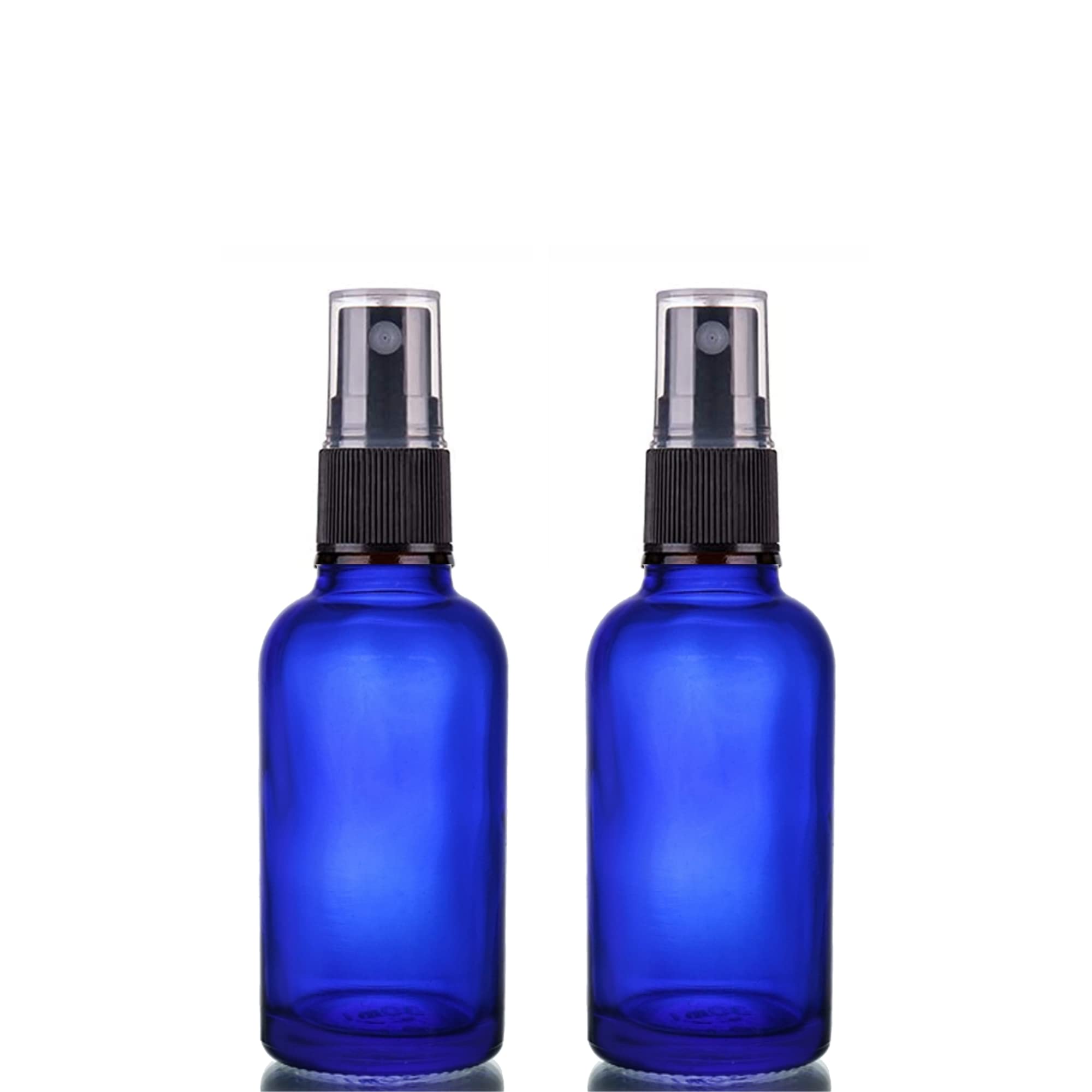 Devinez (Pack of 2) Multipurpose Refillable Blue Color Round Glass Bottle, 15 ml with Black Spray Pump for Cosmetics, Serum, Essential Oils, Blends, Skin Care, Travel, Toners & DIY-image-37