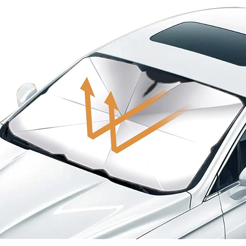 カーアクセサリ ブリヤンテス レッド 傘カーシェードフロントガラス 折りたたみ式傘風防サンシェード 99 Uv保護 車のフロントガラス 用の折りたたみ傘サンシールド 99 サンブロッカーはほとんどの車両に適合 Silun Bzmqwraxw9 Www Atlifetime Com